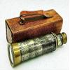 16 inch Antique Brass Telescope Maritime Nautical and Leather Spyglass view 1