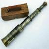 16 inch Antique Brass Telescope Maritime Nautical and Leather Spyglass view 4