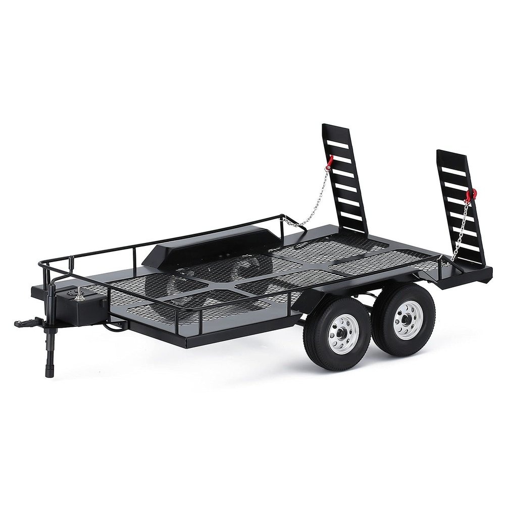 465 * 290MM Metal Trailer for 1/10 RC Car Crawler Axial SCX10 90046 AXI03007 Traxxas TRX-4 Redcat Gen8-1 Set