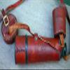 16" Brass Kelvin & Hughes Spyglass Maritime Telescope with Leather Carry Case view 1