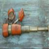 Kelvin & Hughes Brass with Leather Carry CASE Spyglass Maritime Telescope view 1