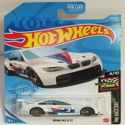 DieCast Hotwheels M3 GT2, Race Day 4/10 [White] 57/250