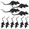 Amosfun Halloween Simulation Mouse Toys 10Pcs Realistic Fake Rats for Scary Party Decorations Haunted House Pranks and Trick Props view 1