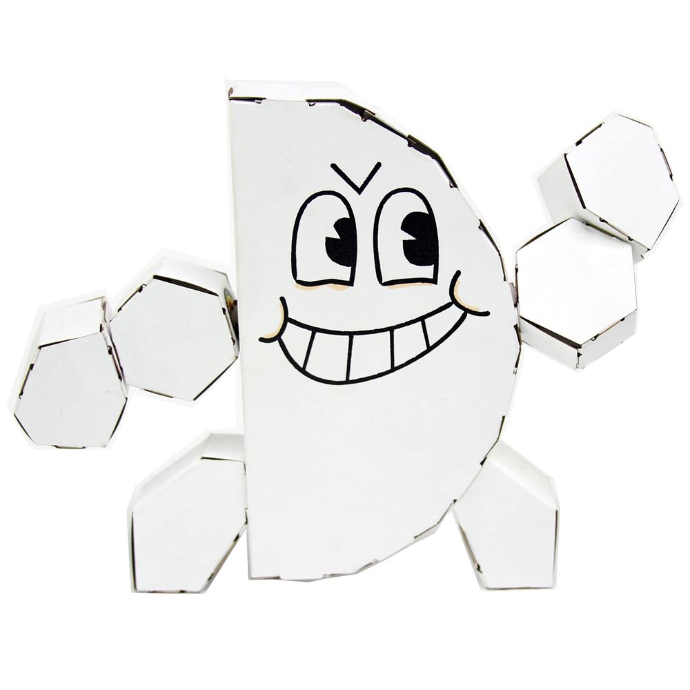 Cubles Pop, Fold, Build, Play - Create a Fun Durable Paperboard Action Figure - Philly Color Me from The Dog Man Series - Puzzle - Origami - STEM Craft - Develops Cognitive Skills - Great Gift