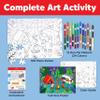 Faber-Castell Coloring by Number Coloring Puzzle Camping Set | Color, Build & Reveal a Glow-in-The-Dark Puzzle Scene | Relaxing Screen-Free Creative Activity for Kids (Ages 6+) view 3