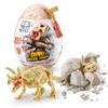 Robo Alive Dino Fossil Find - Triceratops by ZURU Excavate Dinosaur Fossils Digging Kit Collectible Toy with Slime, Multicolor view 1