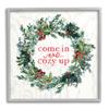 Stupell Industries Come in and Cozy Up Winter Red Holly view 1