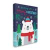 Stupell Industries Polar Bear Forest Wishing You Merry Christmas Phrase view 1