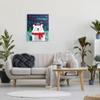Stupell Industries Polar Bear Forest Wishing You Merry Christmas Phrase view 2