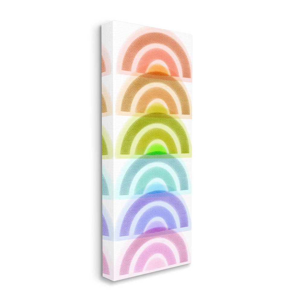 Stupell Industries Stack of Rainbows Kids Bold Playful Arches