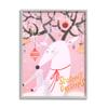Stupell Industries Season's Greetings Sentiment Playful Christmas Ornament Reindeer view 1
