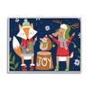 Stupell Industries Snowy Winter Woodland Animals Adorable Fox Reindeer Hedgehog view 1