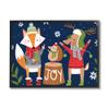 Stupell Industries Snowy Winter Woodland Animals Adorable Fox Reindeer Hedgehog view 1