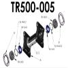 CNC Main Shaft Bearing Block for Trex T-rex Heli 500 Helicopter (Width:39mm) view 3