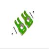 GPM for LOSI 1/10 LASERNUT Tenacity U4 LOS03028 Aluminum Rear Knuckle ARM -6PC Set (Green) view 1
