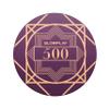SLOWPLAY Nash Ceramic Poker Chips in Bulk, Casino Grade Ceramic 10-Gram Poker Chip for Texas Hold'em, 39mm Professional Chips Pack of 50 with Denomination of 500 view 1