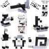 BrainSpark 48PCS Black White Grey DigitBlocks Magnetic Building Cube Set, Sensory STEM Education Preschool Magnet Toys for 3-9 Year Old Boys and Girls view 1