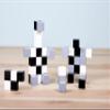 BrainSpark 48PCS Black White Grey DigitBlocks Magnetic Building Cube Set, Sensory STEM Education Preschool Magnet Toys for 3-9 Year Old Boys and Girls view 4