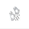 GPM for LOSI 1/10 LASERNUT Tenacity U4 LOS03028 Aluminum Front C-HUBS -6PC Set (Silver) view 1
