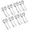 16 Pieces Toddler Utensils Kids Silverware Set, Stainless Steel Childrens Forks and Spoons, Metal Kids Safe Flatware Set, Dishwasher Safe view 1