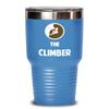 Rock Climbing Tumbler The Climber Best Gift For Rock Climber 30oz, Light Blue view 1