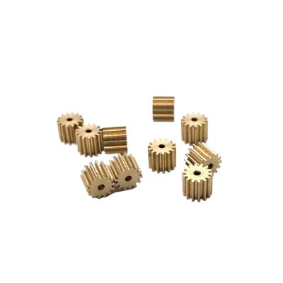 KHJK CHFENG-GG 10pcs Gears 0.3M 14T Small Copper Gear 1.98 2mm Hole Diameter for Toys Car RC Aircraft Gear (Hole Diameter : 1.98mm, Number of Teeth : 0.3M 14 Teeth)