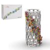 473Pcs Simulation White Translucent Vase Bottle Bricks Model Compatible with Flower Bouquet 10280, Building Blocks Small Particle Display Decoration view 1