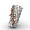 473Pcs Simulation White Translucent Vase Bottle Bricks Model Compatible with Flower Bouquet 10280, Building Blocks Small Particle Display Decoration view 4