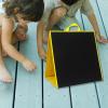 TOOYFUL Foldable Kids Felt Flannel Self Standing Educational Sets Preschool Home Supplies, Blue Black view 3