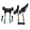 Dhawk Racing CNC Alloy Steering Bellcrank Kit w/Bearing Black for Team Associated DR10 ProSC10 DB10 SR10 view 2