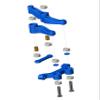 Dhawk Racing CNC Alloy Steering Bellcrank Kit w/Bearing Black for Team Associated DR10 ProSC10 DB10 SR10 view 3