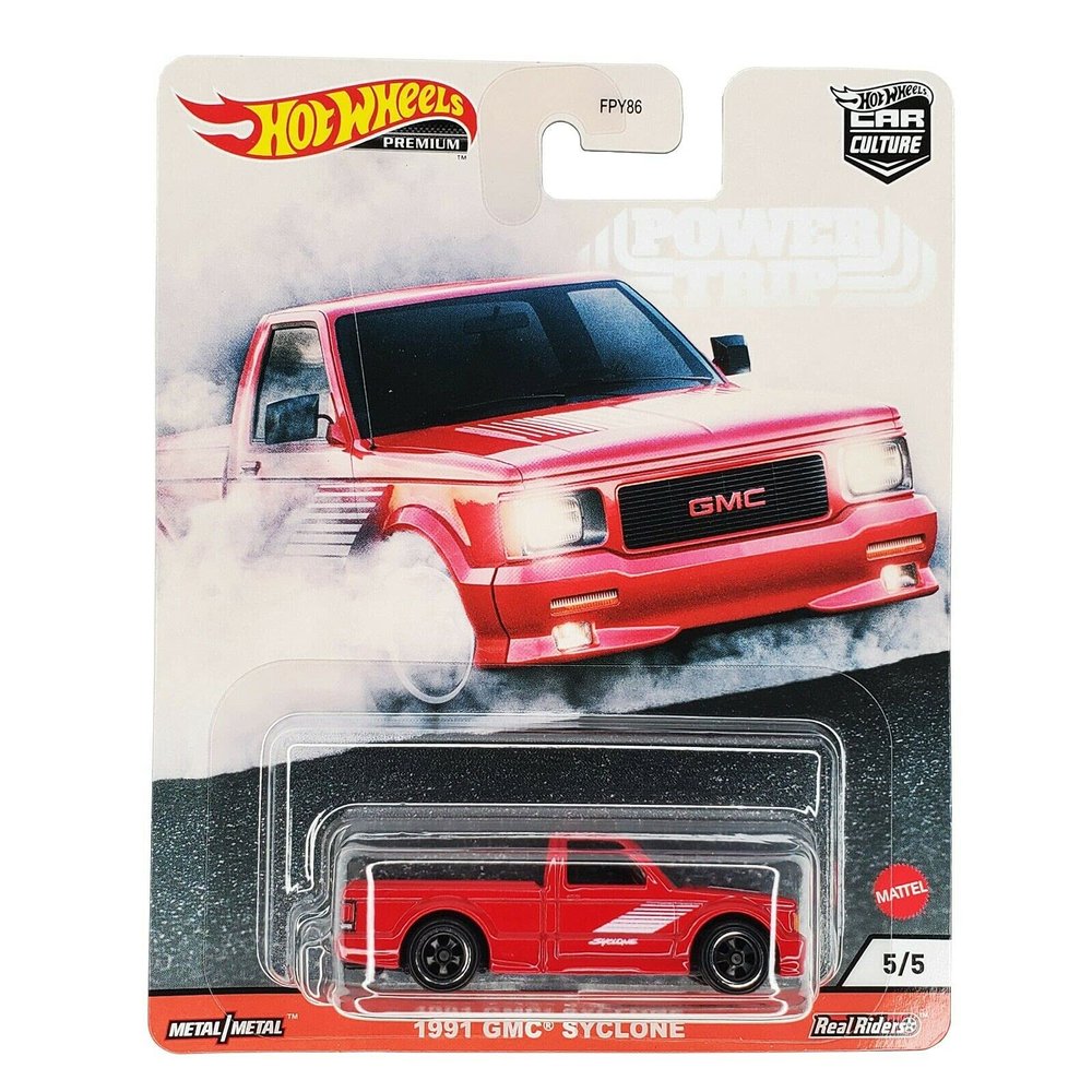 DieCast Hotwheels Premium Car Culture 1991 Syclone [red] - Power Trip Series