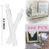 200 Pack Mini Bubble Wands, White Bubble Stick Toy Bulk for Wedding Supplies, Anniversaries, Valentine's Day Gift, Celebrations, Wedding Send Off, Party Favor for Couple, Guests, Kid, Boy and Girl view 2