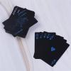 54pcs Waterproof PVC Pure Black Box-Packed Plastic Playing Cards Set Deck Poker Classic Magic Tricks Tool view 4