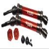 NHX RC Metal Front Axle CVD Set - 2 pcs/Set Red : Traxxas Slash 4x4 view 1