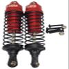 NHX RC Aluminum Adjustable Rear Shocks - Red : Traxxas Slash 4x4 view 1