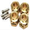 NHX RC Brass Wheel Hex Adaptor Extensions : 12x10mm 4pcs/Set view 1