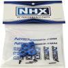 NHX RC Wheel Hex Adaptor 12x7mm with Pins Blue (4pc) Thickness 7mm view 2