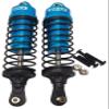 NHX RC Aluminum Adjustable Rear Shocks - Blue : Traxxas Slash 4x4 view 1