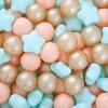 Realhaha Ball Pit Balls 100 PCS, Star Shapes for Babies Kids Playpen Plastic Balls for Babies Ball Pool Puppy Playballs, Orage Pink Green Brown view 1