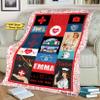 Creative Gift Store Peace Love Nurse Personalized Blanket For Nurse With Name, Throw Blanket For Medical Professional, Gift For Birthday Christmas Nurse Day Super Soft And Warm Blanket view 3
