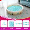 Realhaha Ball Pit Balls 100 PCS, Star Shapes for Babies Kids Playpen Plastic Balls for Babies Ball Pool Puppy Playballs, Green Clear view 4