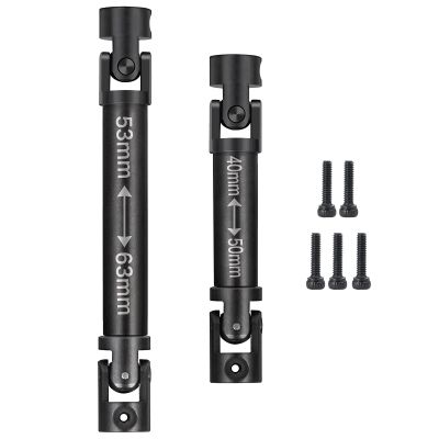 1Pair RC Drive Shaft CVD Joint Axle Center Drive Shaft for 1/24 Axial SCX24 90081 AXI00001 AXI00002 AXI00005 RC Crawler Car(40+53mm)
