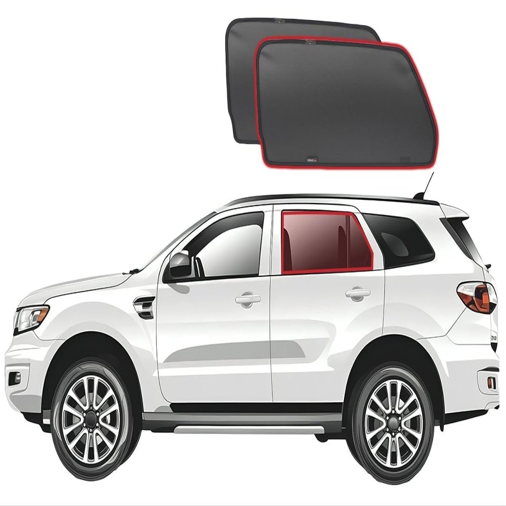 Genuine SNAPSHADES Car Rear Window Shades for Ford Everest/Endeavour 2nd Gen (U375/UA; 2015-2022)