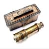 Brass Nautical - Antique Functional Telescope Replica | Brass Made | Glass Optics & High Magnification | Pirate's Instrument| Antique Finish | 16in Long | Handheld Style Spyglass view 4
