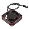 ShareGoo Alloy Brushless Motor ESC Cooling Fan Heatsink 18000RPM 40x40mm JST Plug for 1/8 1/10 1/12 RC Car 540 550 Brushless Motor,4010 (Black-Red) view 1