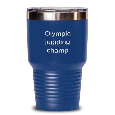 Juggling Tumbler Olympic juggling champ 30oz, Blue