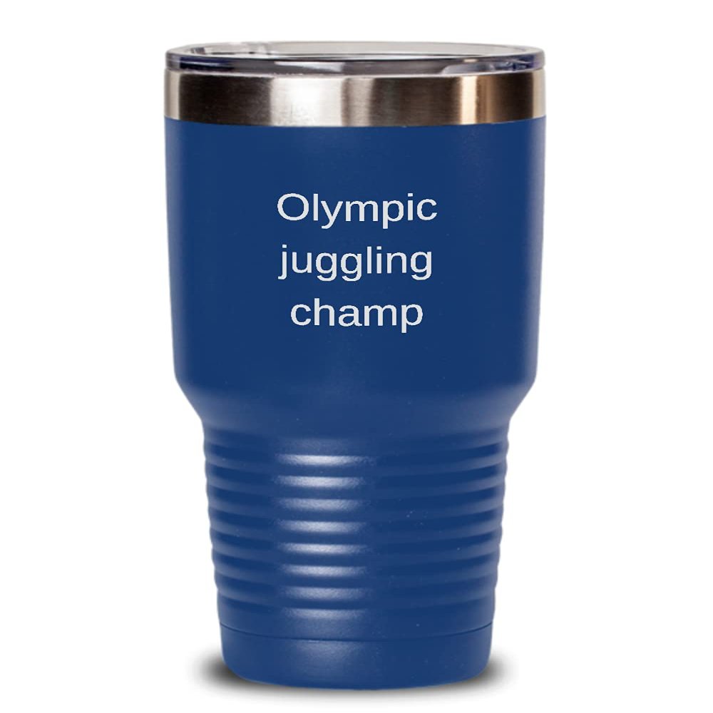 Juggling Tumbler Olympic juggling champ 30oz, Blue