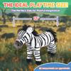 12 Standing Stuffed Animals for Boys & Girls, Safari Baby Shower Decorations, Soft Plush, Nursery Dcor, Huggable Soft Toys, Realistic Features, Elephant, Lion, Wolf, Rhino & More (Zebra) view 3