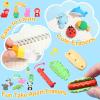 120 pcs Animal Erasers Desk Pets for Kids Classroom Rewards, Puzzle Erasers Take Apart Erasers Animals Pencil Erasers for Student Valentine Gift,Class Treasure Box,Party Favors,Easter Egg Stuffers view 2